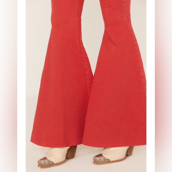 FREE PEOPLE WOMEN'S JUST FLOAT ON HIGH RISE FLARE JEANS - Picture 2 of 14